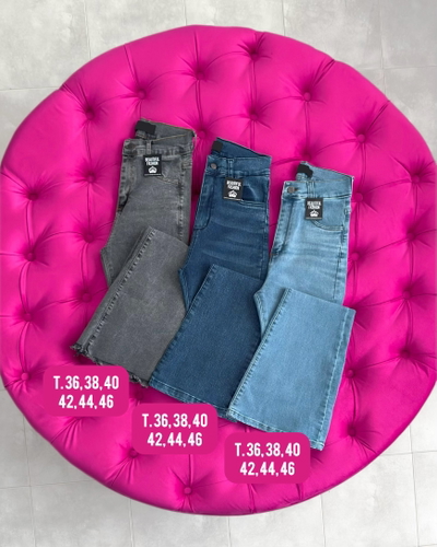 Jeans Oxford elastizado / Talle 36 al 46