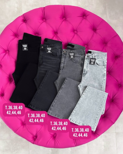 Jeans oxford elastizado / Talle 36 al 46