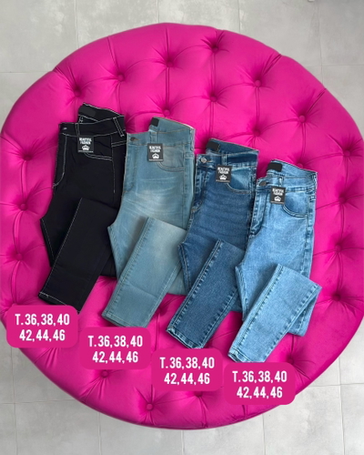 Jeans chupin elastizado / Talle 36 al 46