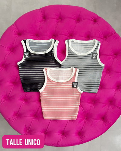 Musculosa rayada / Talle unico