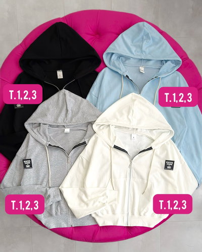 Campera boxy fit rustico / Talle 1 al 3