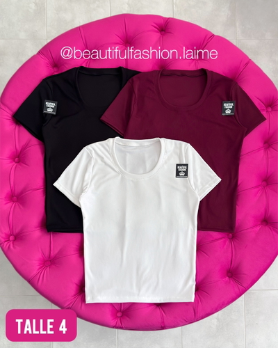 Remera MC básica lisa / Talle 4