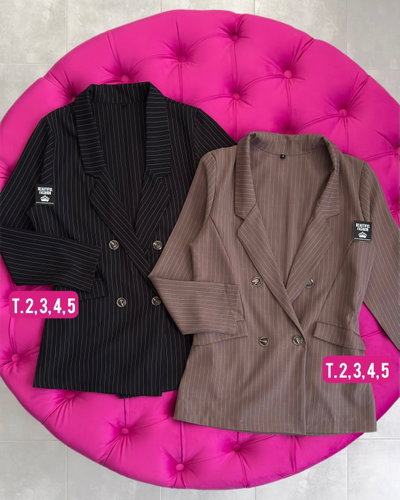 Bleizer sastrero rayado / Talle 2 al 5