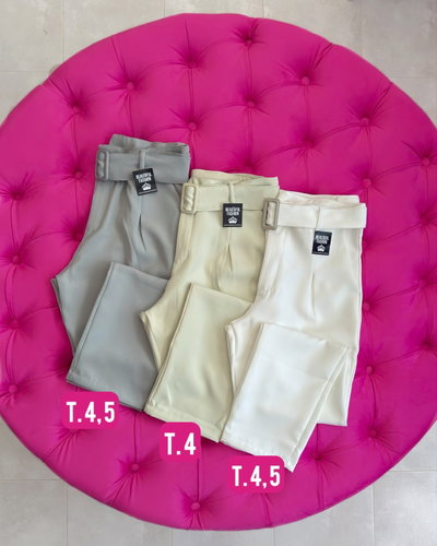Pantalon sastrero con cinto / Talle 4 y 5