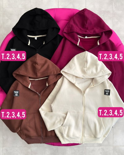 Campera intermedia con bordado / Talle 2 al 5