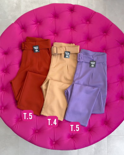 Pantalon sastrero con cinto / Talle 4 y 5