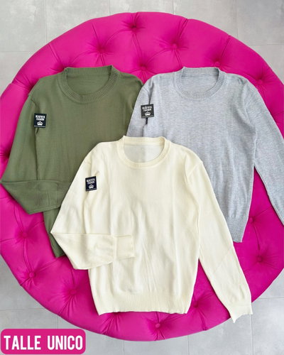 Sweater liso / Talle único 