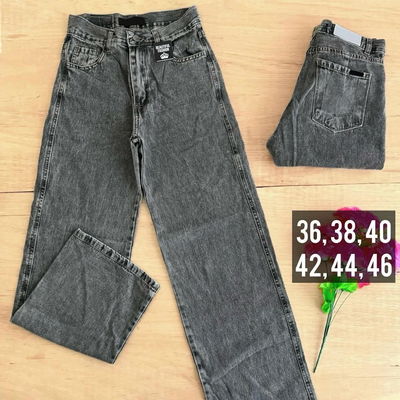 Wide leg gris oscuro / Talle 36 al 46