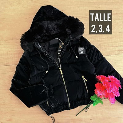 Campera puffer charol / Talle 2 al 4