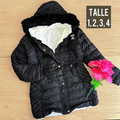 Campera puffer larga / Talle 1 al 4