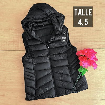 Chaleco puffer largo / Talle 4 y 5