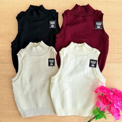 Musculosa polera de hilo / Talle unico