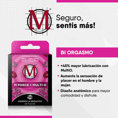 Preservativo M con Multi O (Bi-Orgasmo)