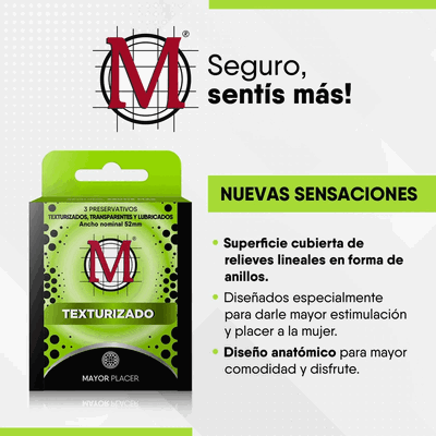 Preservativo M Texturizado (Cosquilludo)
