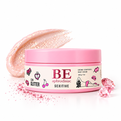 Crema Perfumada Be Aphrodisiac! Con Glitter