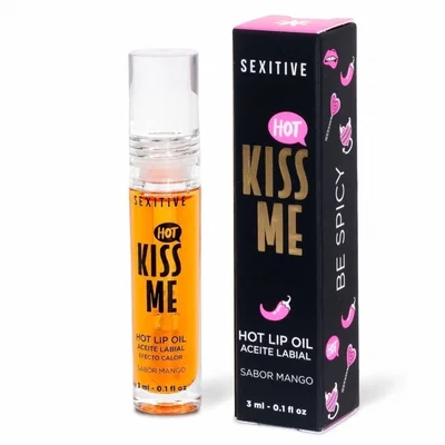 KISS ME – HOT LIP OIL Efecto Calor | Sabor Mango