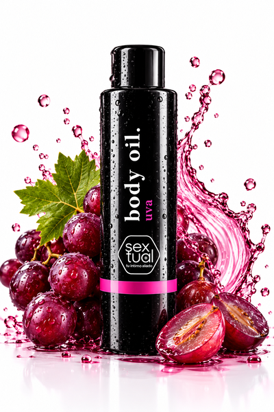 Aceite para masajes y lubricante Uva