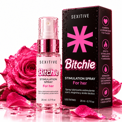 Bitchie - Spray lubricante multiorgásmico estimulante con L-Arginina y ácido láctico 