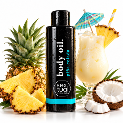 Aceite para masajes y lubricante Piña Colada