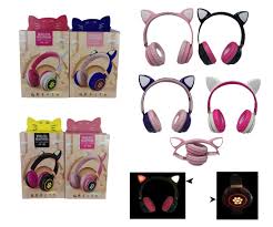AURICULARES GATITO C/LUZ