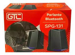 Parlante Bluetooth 2.0 GTC SPG-131 Led Con Control Color Negro