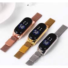 RELOJ DIJITAL SIMPLE CON MALLA DE PULSERA