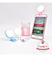 Luz Led Celular Orejas Gatito Mini Recargable