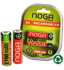 PILAS RECARGABLES NOGA 2700M - AA