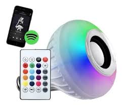 FOCO PARLANTE BLUETOOTH CON LUZ RGB