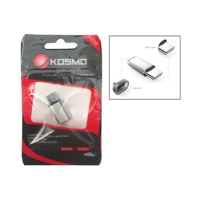 ADAPTADOR OTG KOSMO USB A TIPO C