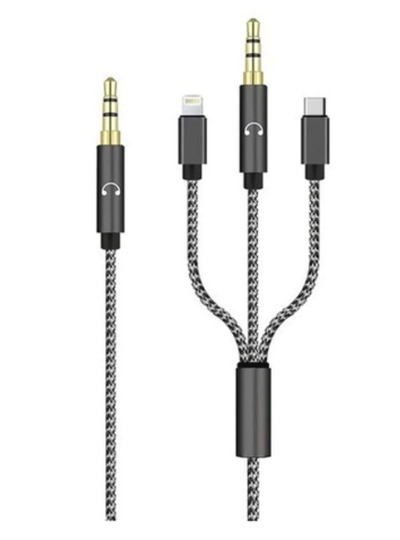 Cable Auxiliar JACK 3 En 1 