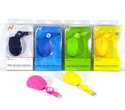 MOUSE RETRACTIL NOGA , COLORES