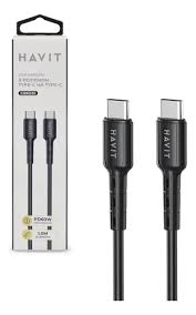 Cable HAVIT Tipo-C A Tipo-C  Con Pantalla