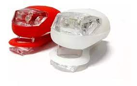 Luz Bicicleta Led Kit Delantera Trasera Siliconada Dual