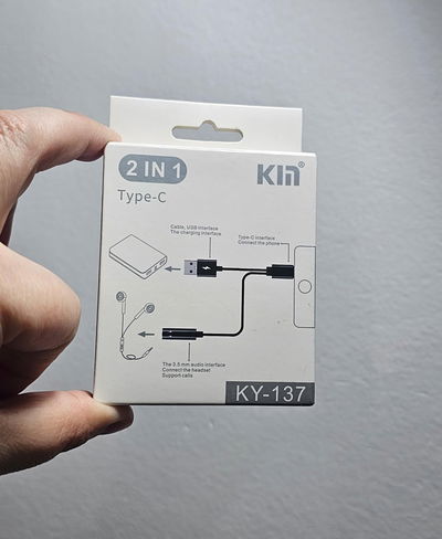 Adaptador 2 en 1 Kin Tipo-C