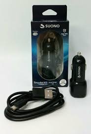 CARGADOR DE AUTO C/CABLE DESMONTABLE 3.0A SUONO