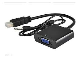 CONVERSOR ADAPTADOR HDMI A VGA CON CABLE