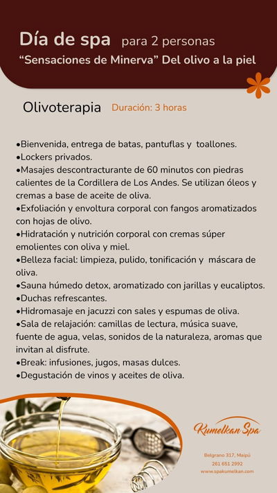 Día de SPA - 2  Personas" Olivoterapia"