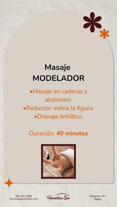 Masaje "MODELADOR-REDUCTOR