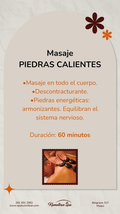 Masaje "PIEDRAS CALIENTES"