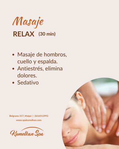 Masaje "Relax" 30 minutos