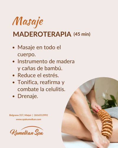 Masaje "MADEROTERAPIA (MODELADOR)