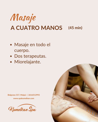 Masaje "A CUATRO MANOS"