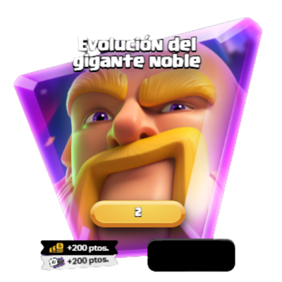 Evolucion del gigante noble Clash Royale  
