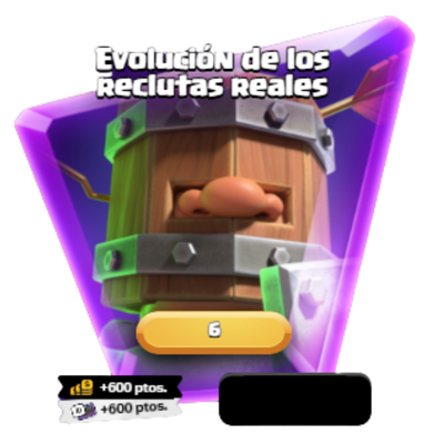 Evolucion de los reclutas reales Clash Royale  