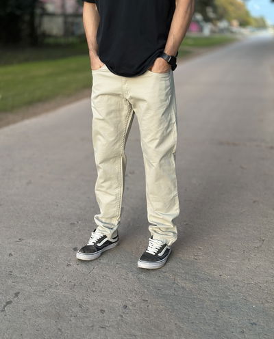 PANTALÓN RECTO BEIGE 