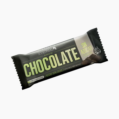 Chocolate Colonial 55% cacao Sin Azúcar Sin TACC | 100gr