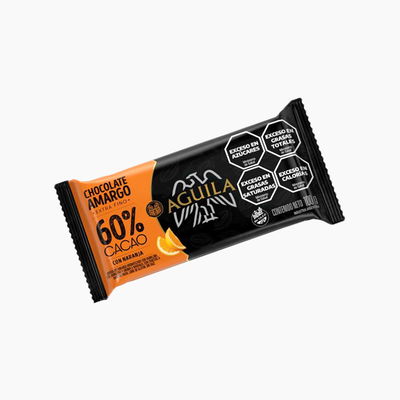 Chocolate Aguila 60% cacao con naranja Sin TACC | 100gr