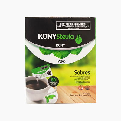 Edulcorante Stevia KONY Sobres 50 Unid.
