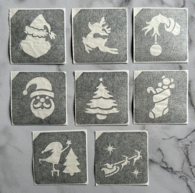 set adhesivo navideño